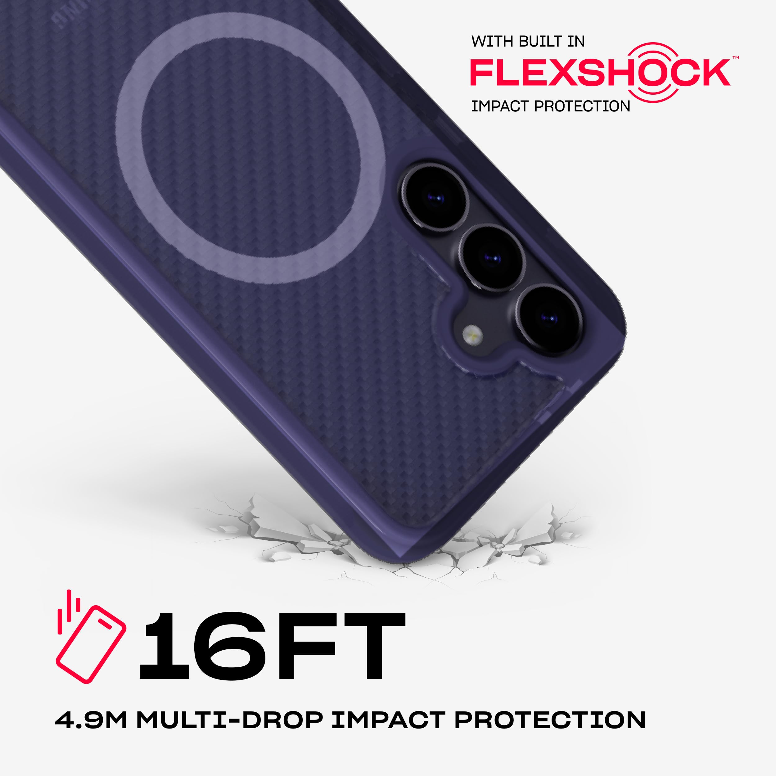 Foto 3 | Funda Tech21 Evoarmor Para Samsung Galaxy S25 Ultra Púrpura - Venta Internacional.
