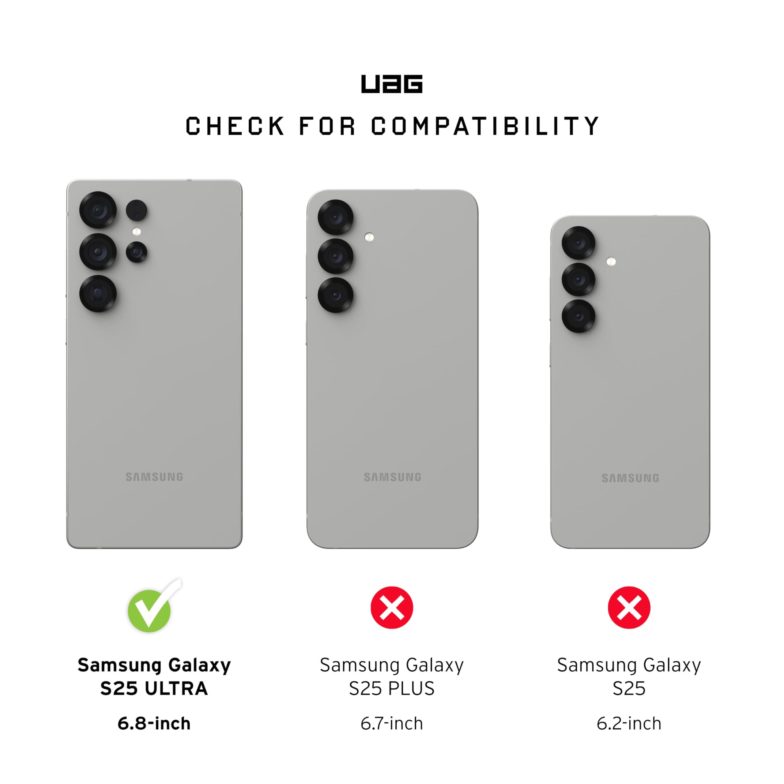 Foto 2 | Funda Urban Armor Gear Uag Civilian Para Samsung Galaxy S25 Ultra - Venta Internacional.
