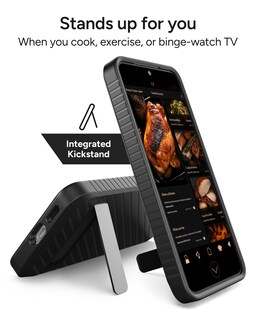 Foto 2 | Funda Zagg Denali Para Samsung Galaxy S25 Con Soporte, Color Negro - Venta Internacional.