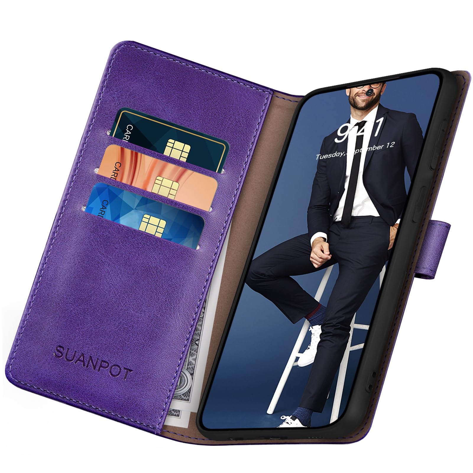 Foto 6 pulgar | Funda Tipo Cartera Suanpot Compatible Con Samsung Galaxy S25 Ultra - Venta Internacional.