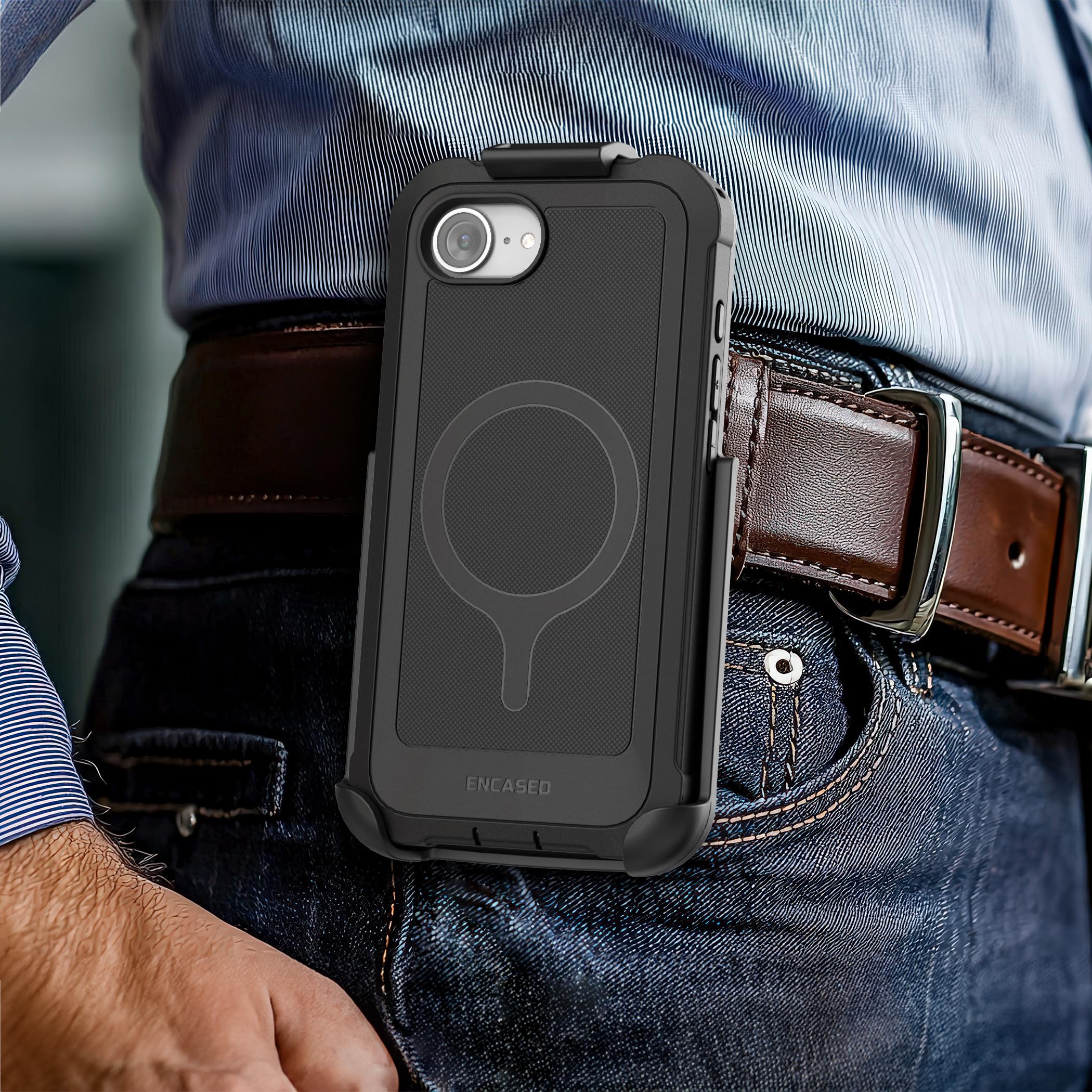 Foto 3 pulgar | Funda Protectora Con Carcasa Falcon Series Para Iphone 16e, Color Negro - Venta Internacional.