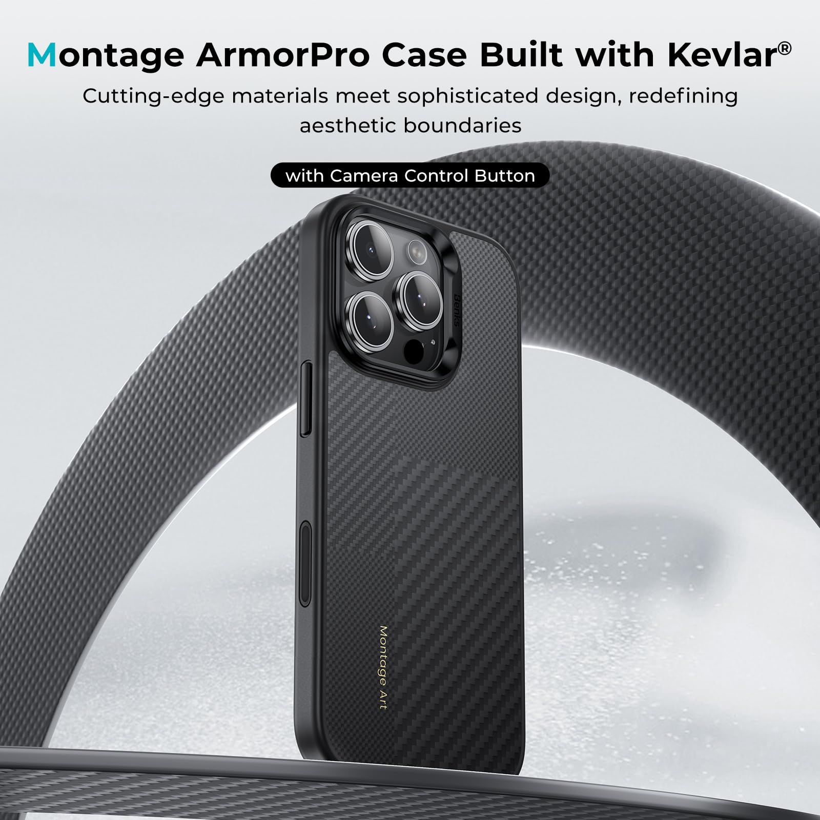 Foto 3 pulgar | Funda Benks Montage Armorpro Para Iphone 16 Pro Max Con Magsafe - Venta Internacional.