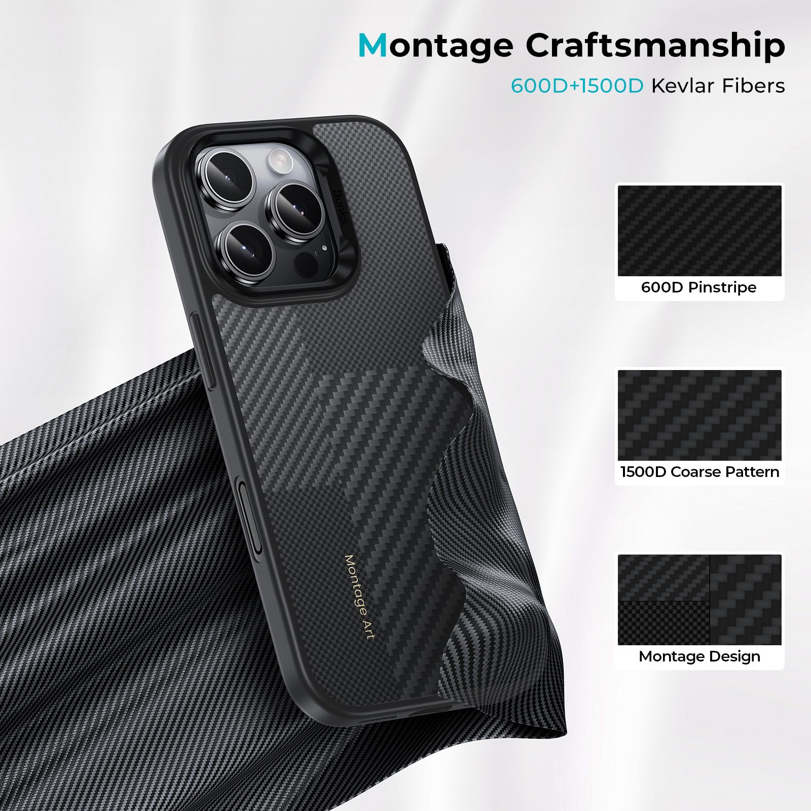 Foto 5 pulgar | Funda Benks Montage Armorpro Para Iphone 16 Pro Max Con Magsafe - Venta Internacional.