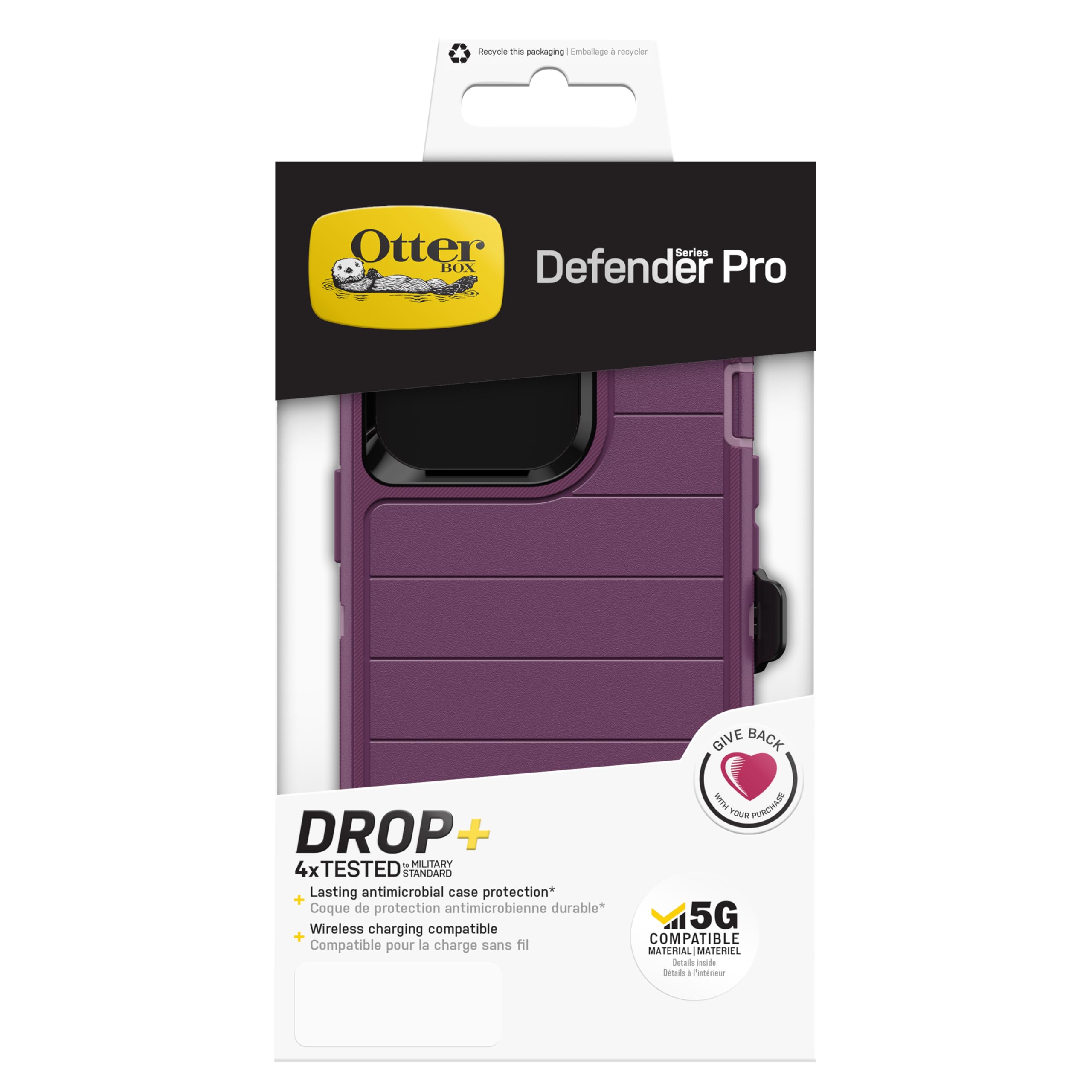 Foto 6 | Funda Para Teléfono Otterbox Defender Series Pro Iphone 13 Pro Púrpura - Venta Internacional.