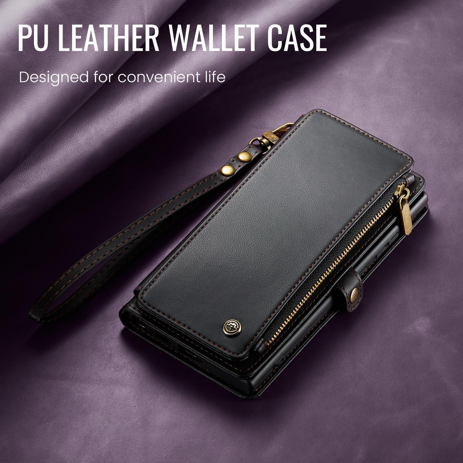 Foto 8 pulgar | Funda Wallet Defense Para Samsung Galaxy S25 Ultra 6.9, Color Negro - Venta Internacional.