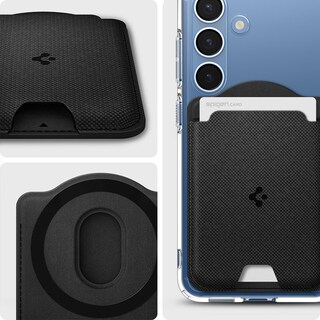 Foto 3 | Tarjetero Magnético Spigen Magfit Para Galaxy S25 - Venta Internacional.
