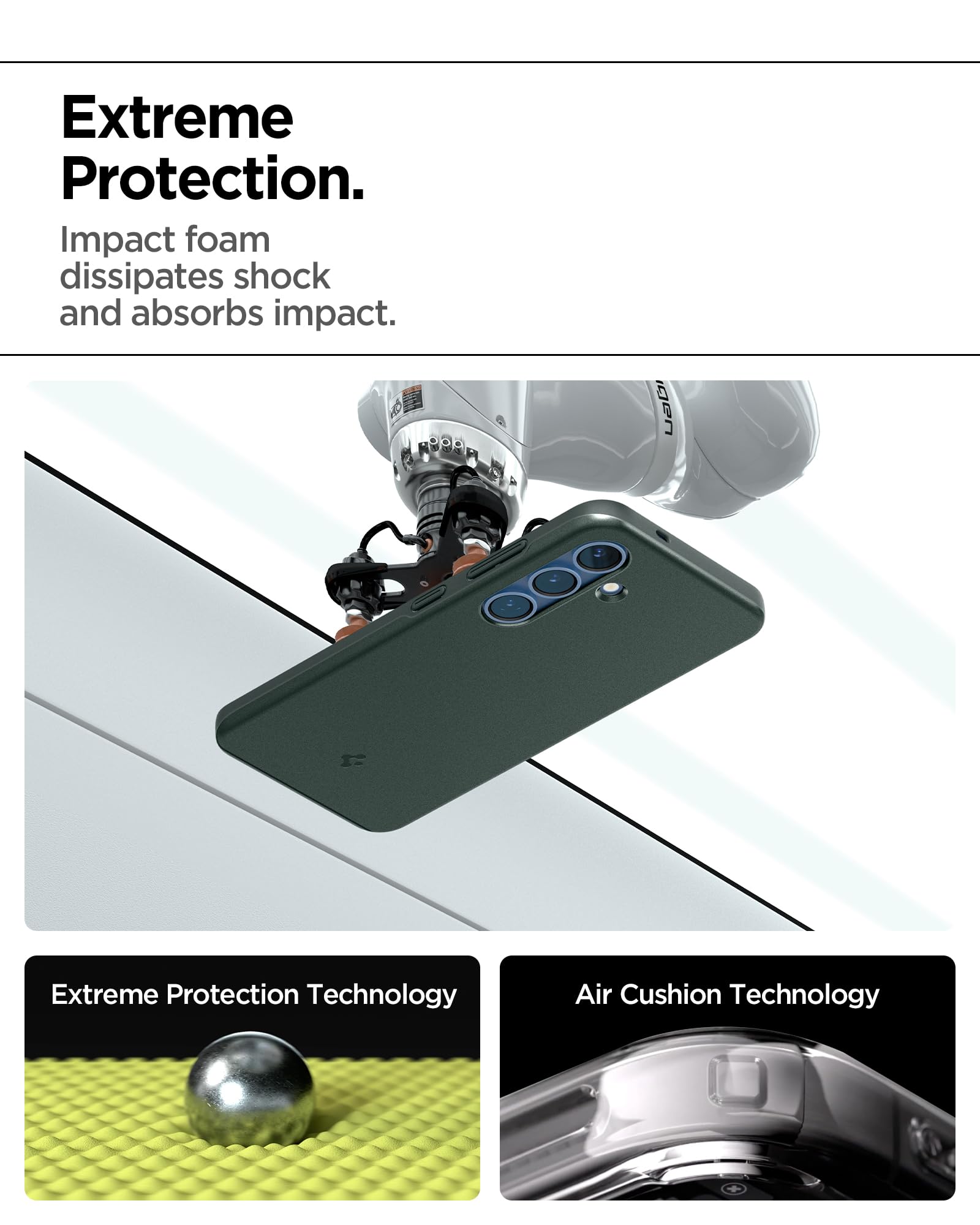 Foto 6 pulgar | Funda Spigen Thin Fit Magfit Para Samsung Galaxy S25, Color Verde - Venta Internacional.