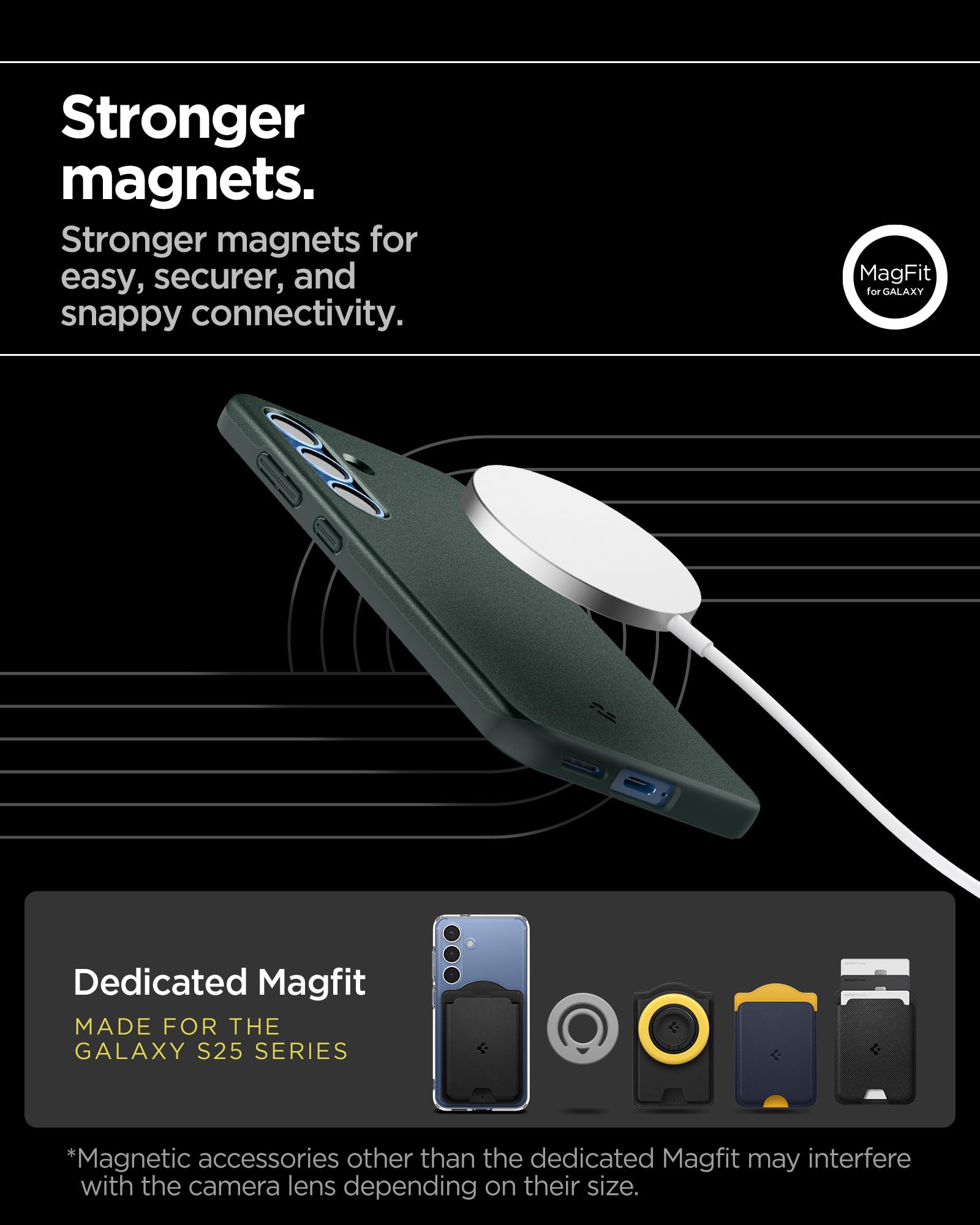 Foto 8 pulgar | Funda Spigen Thin Fit Magfit Para Samsung Galaxy S25, Color Verde - Venta Internacional.