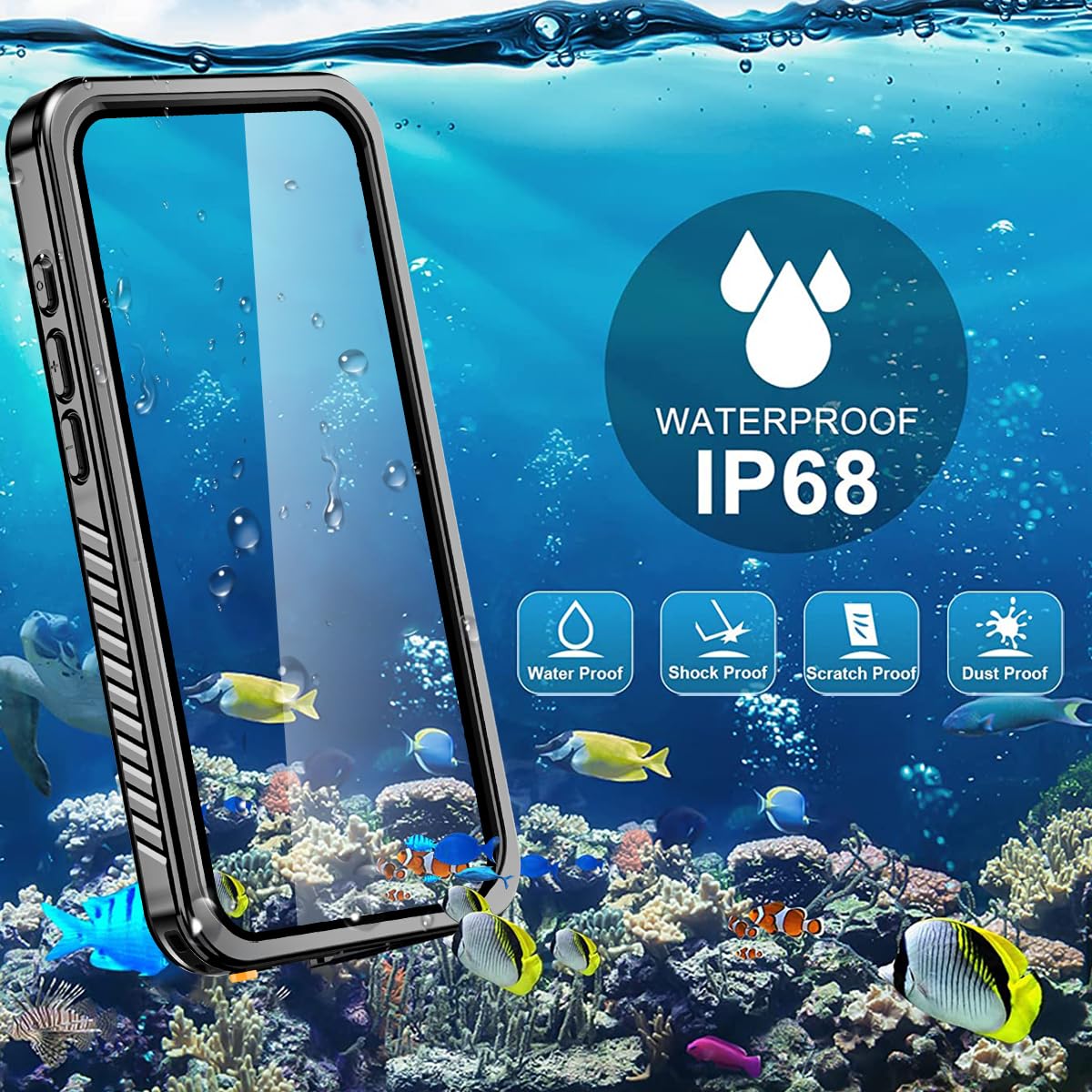 Foto 5 pulgar | Funda Aicase Para Iphone 16e, Impermeable Y Transparente Con Magsafe - Venta Internacional.