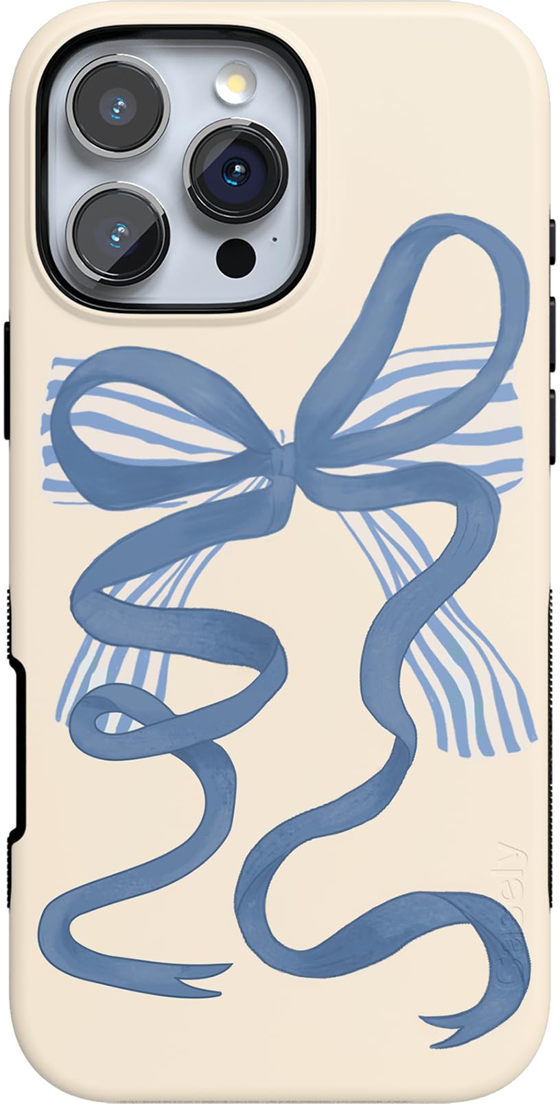 Foto 2 pulgar | Funda Para Teléfono Casely Heartstrings Blue Bow Coquette Para Iphone 16 Pro Max - Venta Internacional.