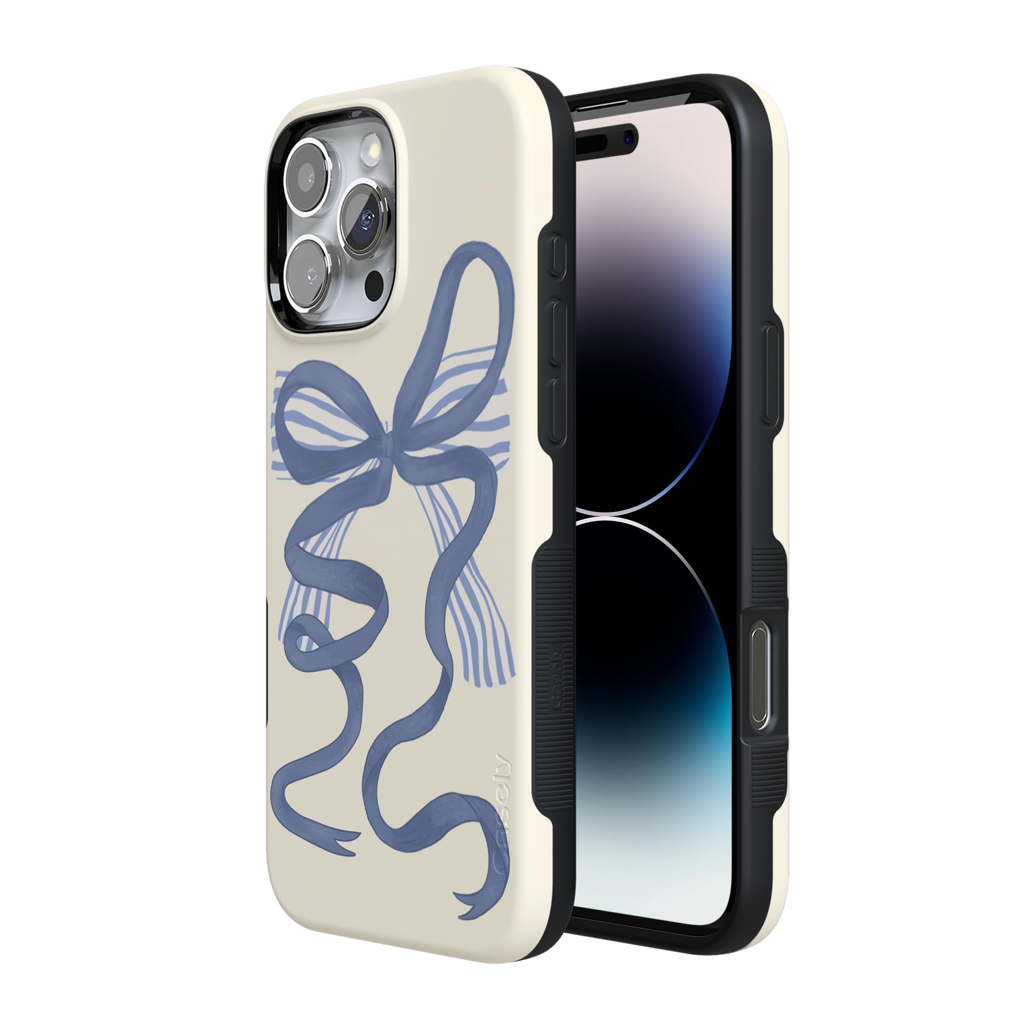 Foto 7 | Funda Para Teléfono Casely Heartstrings Blue Bow Coquette Para Iphone 16 Pro Max - Venta Internacional.