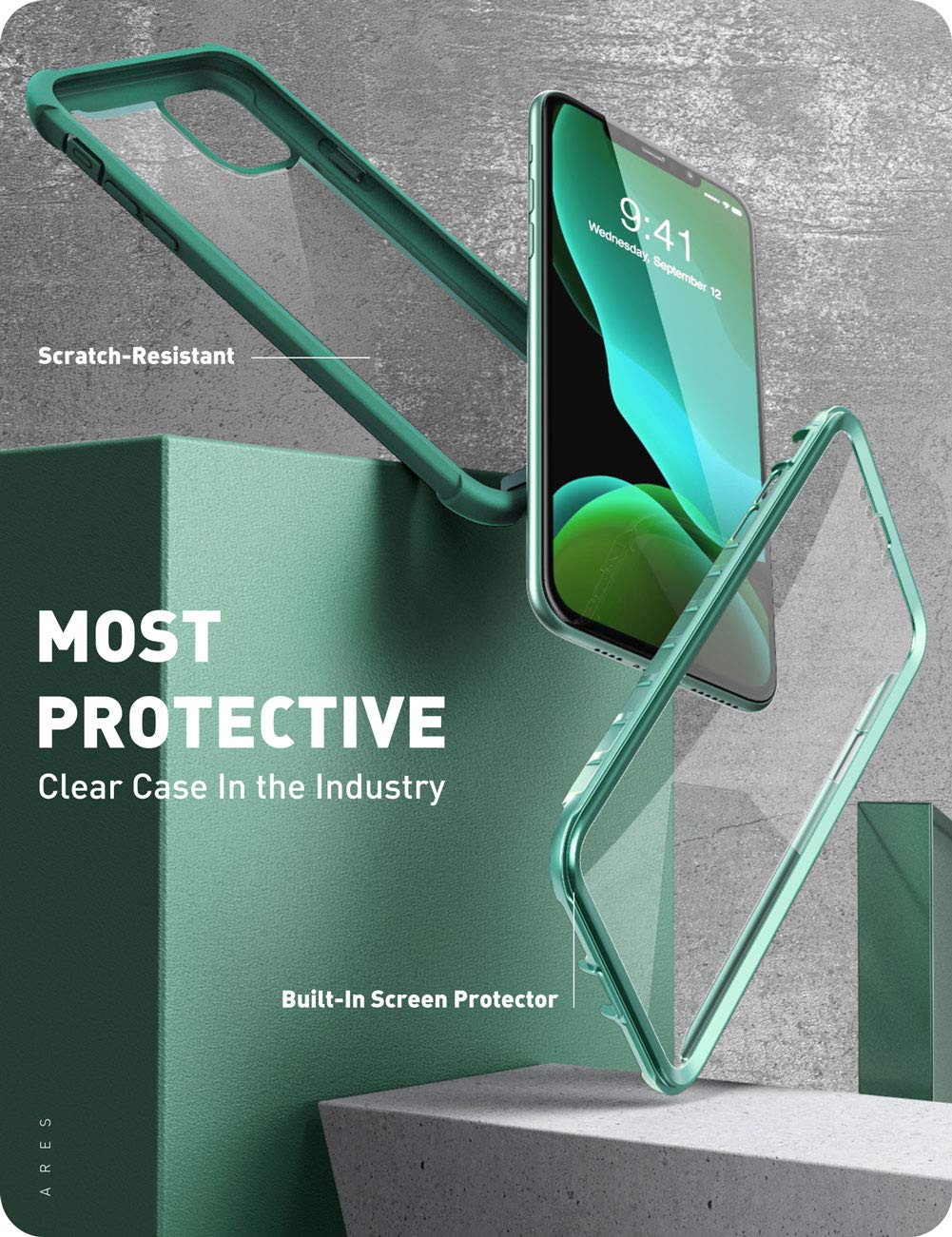 Foto 3 | Funda De Teléfono I-blason Ares Para Iphone 11 De 6.1 Pulgadas Con Protector De Pantalla - Venta Internacional.
