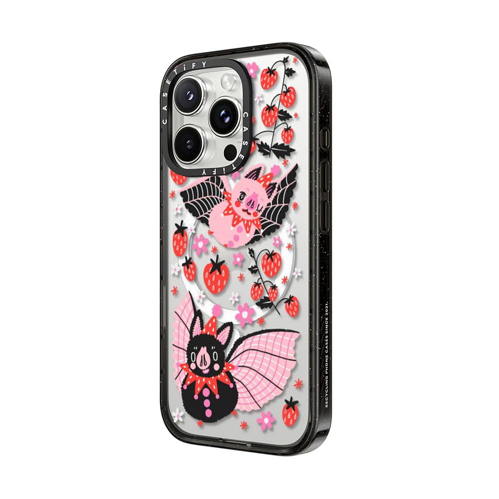 Foto 6 pulgar | Funda De Teléfono Casetify Impact Para Iphone 16 Pro Strawberry Bats - Venta Internacional.