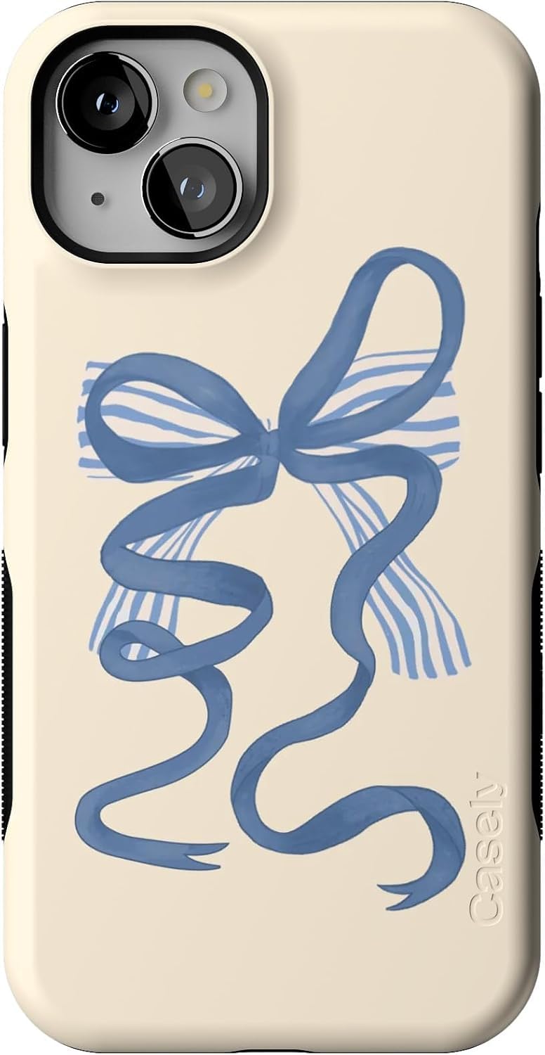 Foto 2 pulgar | Funda Para Teléfono Casely Heartstrings Blue Bow Para Iphone 13 Magsafe - Venta Internacional.