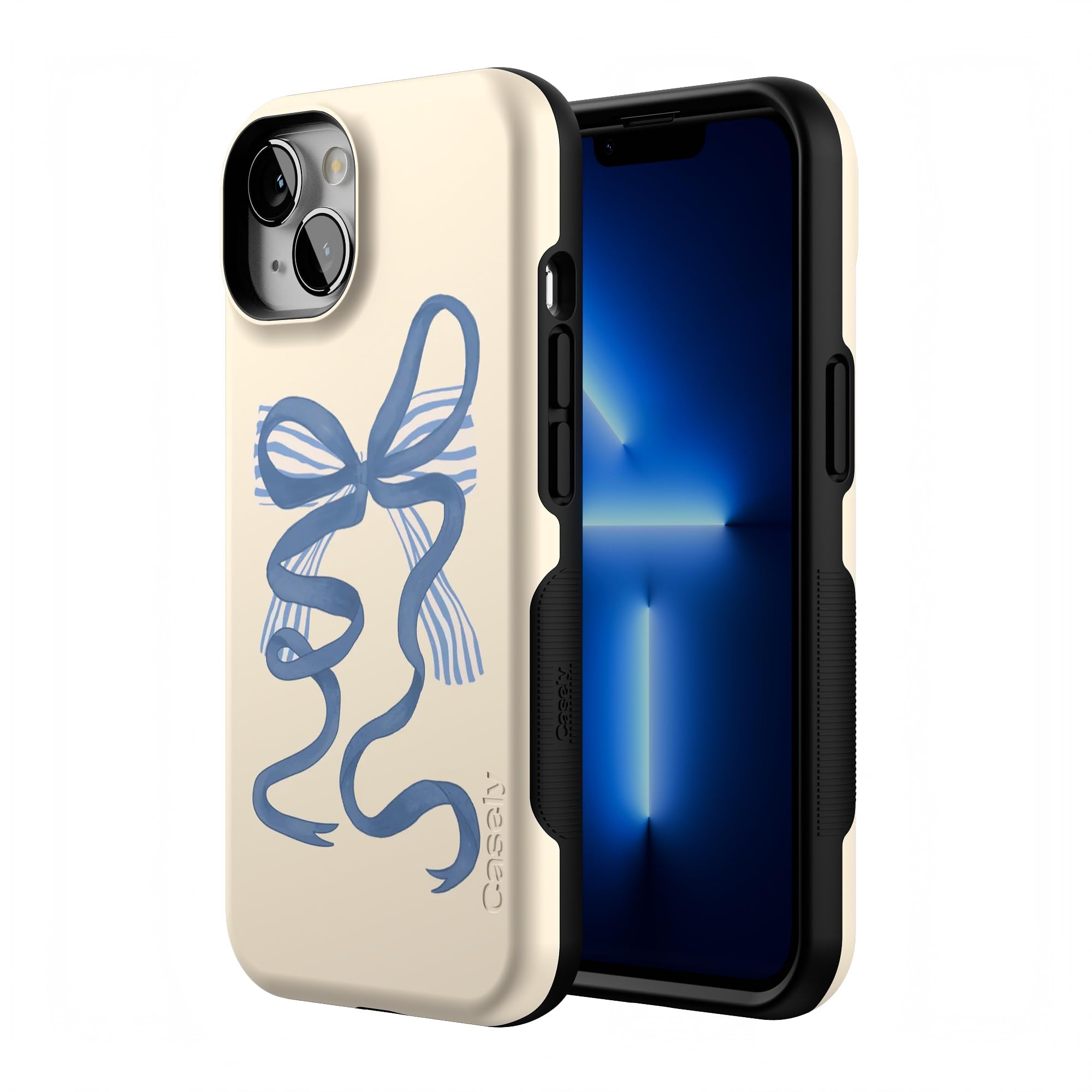 Foto 3 pulgar | Funda Para Teléfono Casely Heartstrings Blue Bow Para Iphone 13 Magsafe - Venta Internacional.