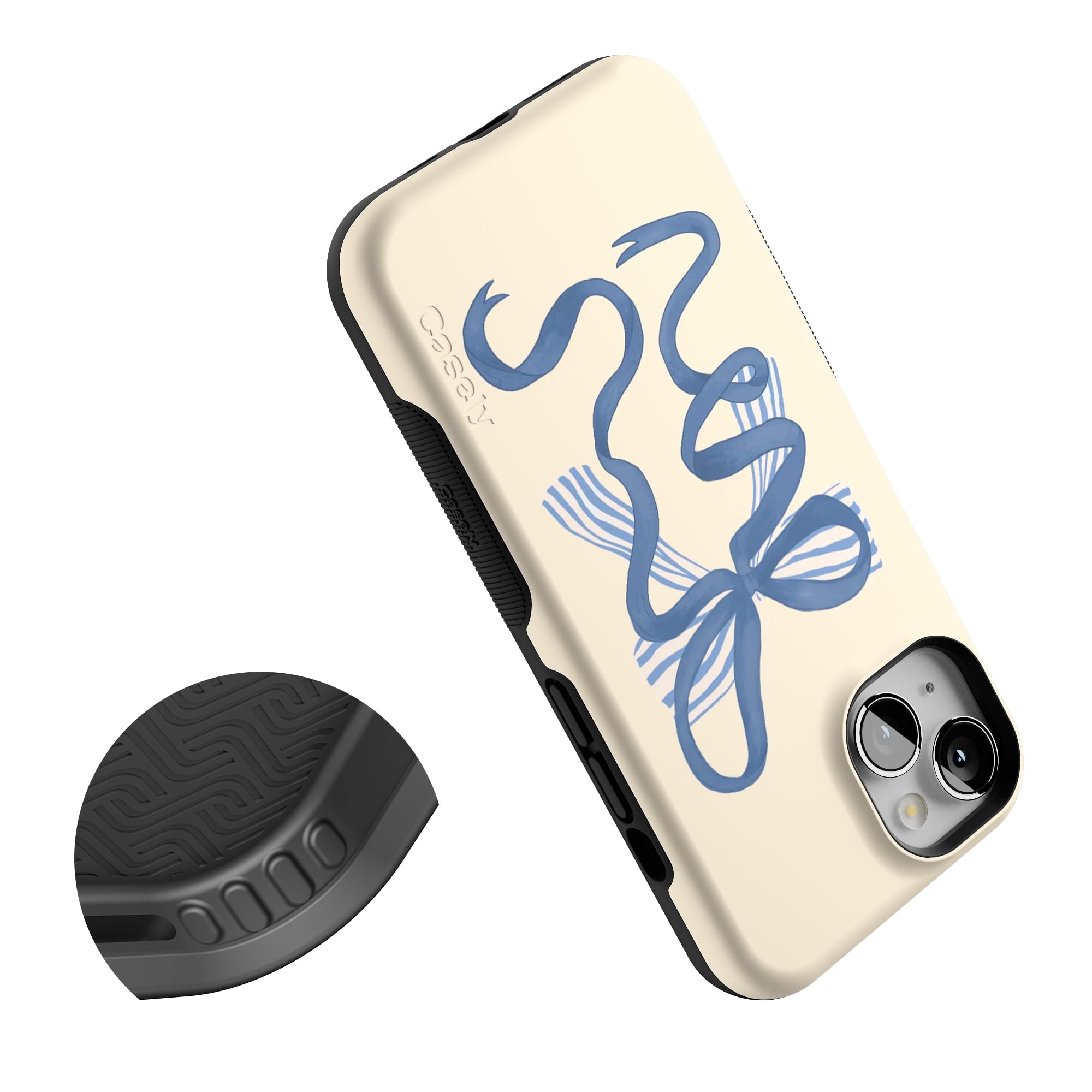 Foto 6 pulgar | Funda Para Teléfono Casely Heartstrings Blue Bow Para Iphone 13 Magsafe - Venta Internacional.