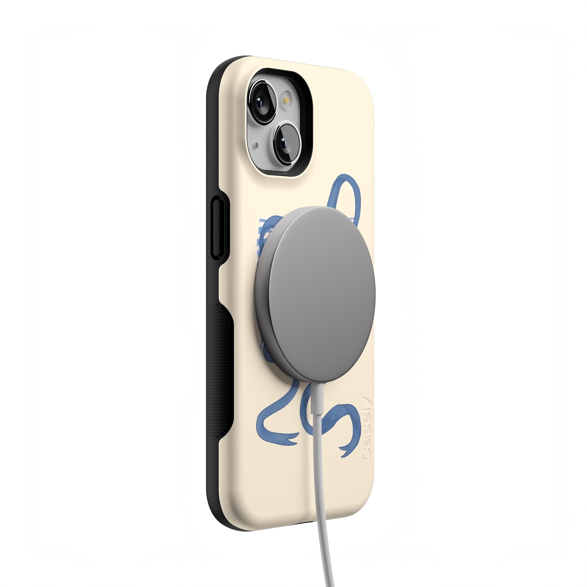 Foto 7 pulgar | Funda Para Teléfono Casely Heartstrings Blue Bow Para Iphone 13 Magsafe - Venta Internacional.