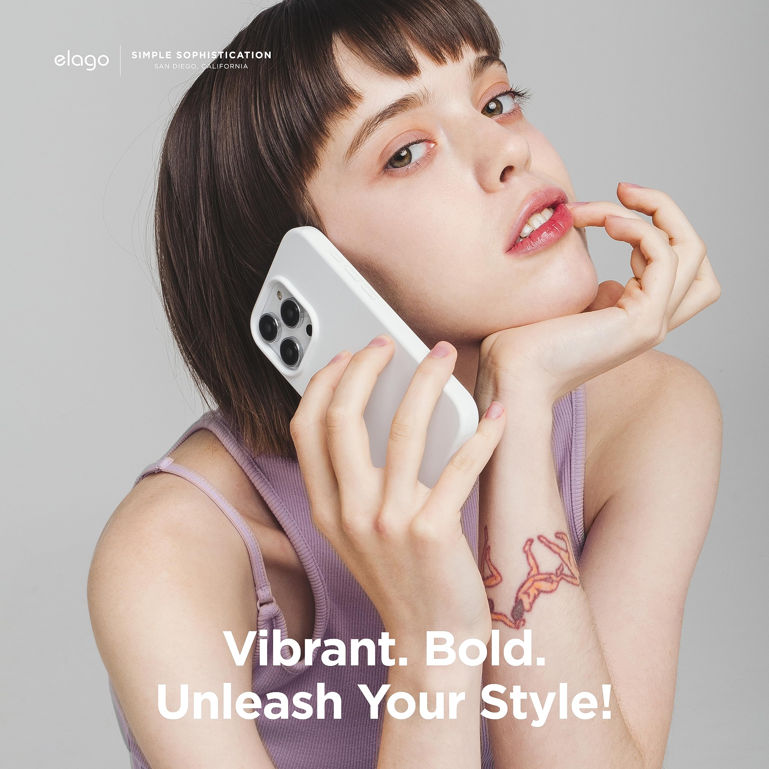 Foto 7 pulgar | Funda Elago Liquid Silicone Para Iphone 15 Pro Blanca - Venta Internacional.