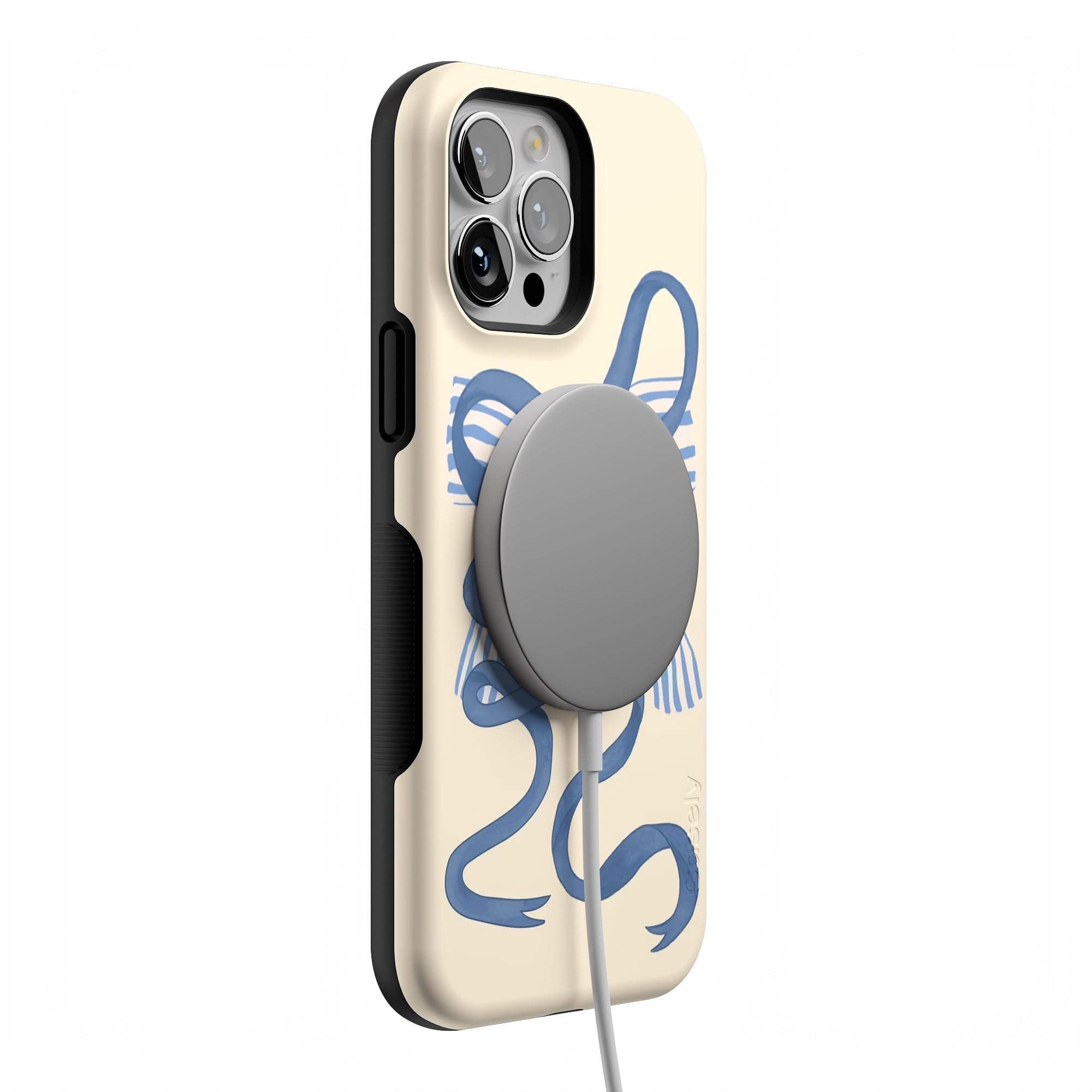Foto 7 pulgar | Funda Para Teléfono Casely Heartstrings Blue Bow Para Iphone 13 Pro Max - Venta Internacional.