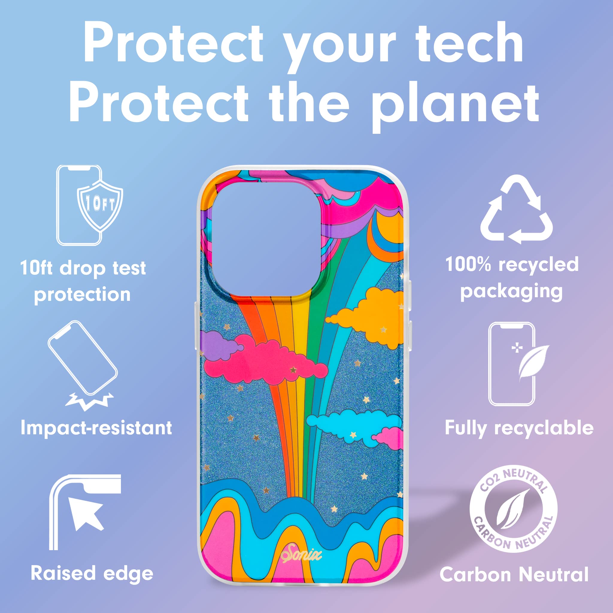 Foto 5 pulgar | Funda De Teléfono Sonix Para Iphone 14 Pro Magsafe 3m Drop Test Sky Fantasy - Venta Internacional.