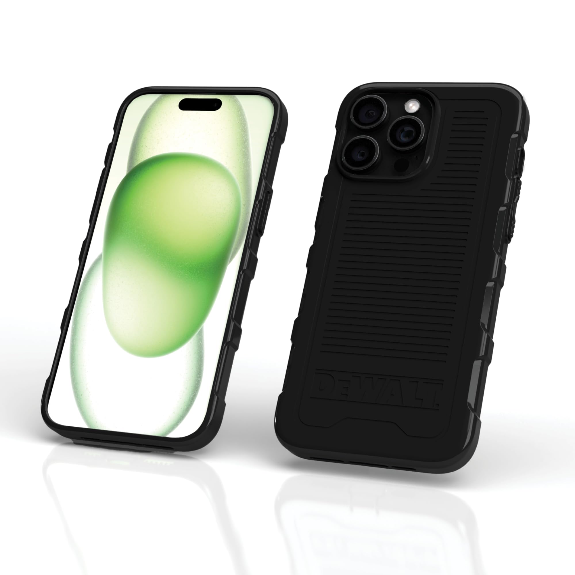 Foto 2 pulgar | Funda De Teléfono Dewalt Heavy Duty Magnetic Para Iphone 15 Pro, Color Negro - Venta Internacional.