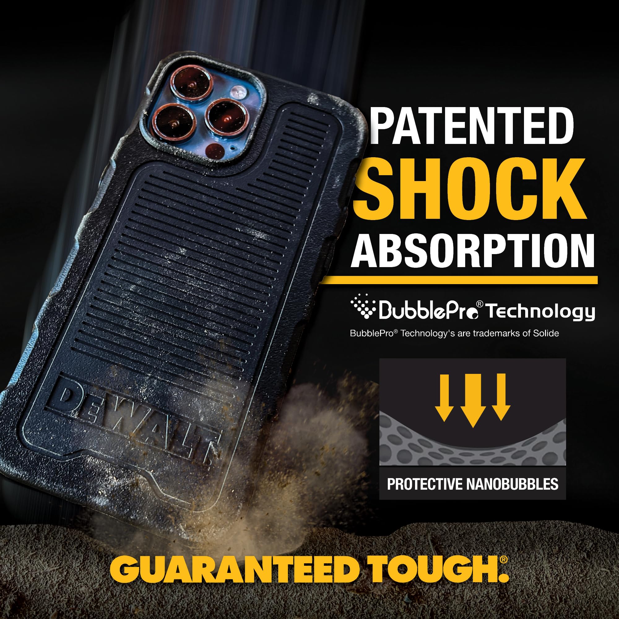 Foto 4 pulgar | Funda De Teléfono Dewalt Heavy Duty Magnetic Para Iphone 15 Pro, Color Negro - Venta Internacional.