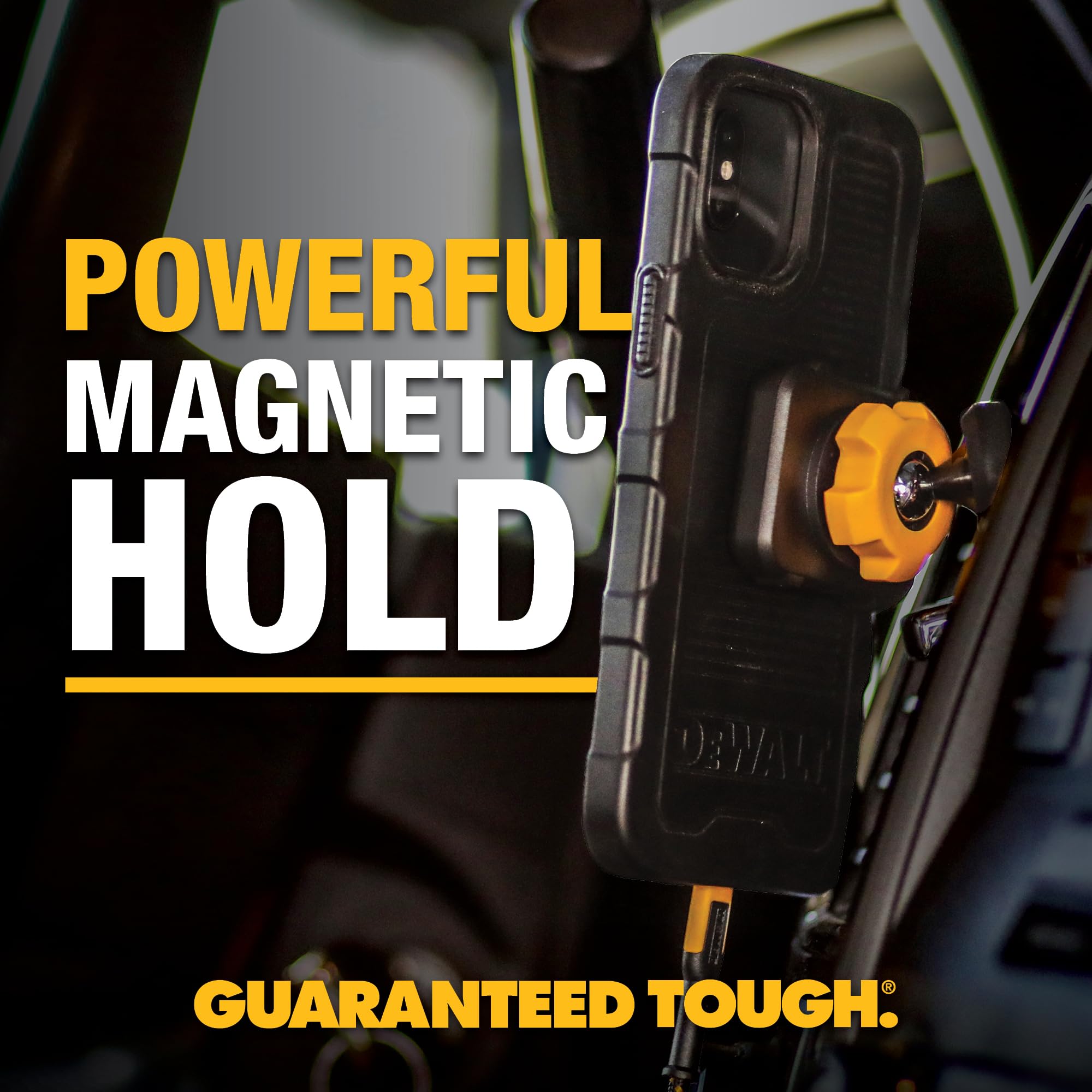 Foto 6 pulgar | Funda De Teléfono Dewalt Heavy Duty Magnetic Para Iphone 15 Pro, Color Negro - Venta Internacional.