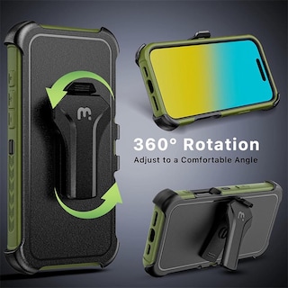 Foto 7 | . Funda Mybat Maverick Magsafe Clip Para Iphone 16 Pro Max - Verde Con Mica