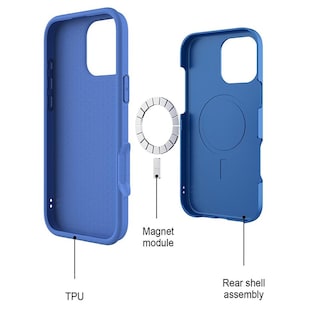 Foto 4 | Funda Mybat Fuse Con Magsafe para iPhone 16 Pro Azul