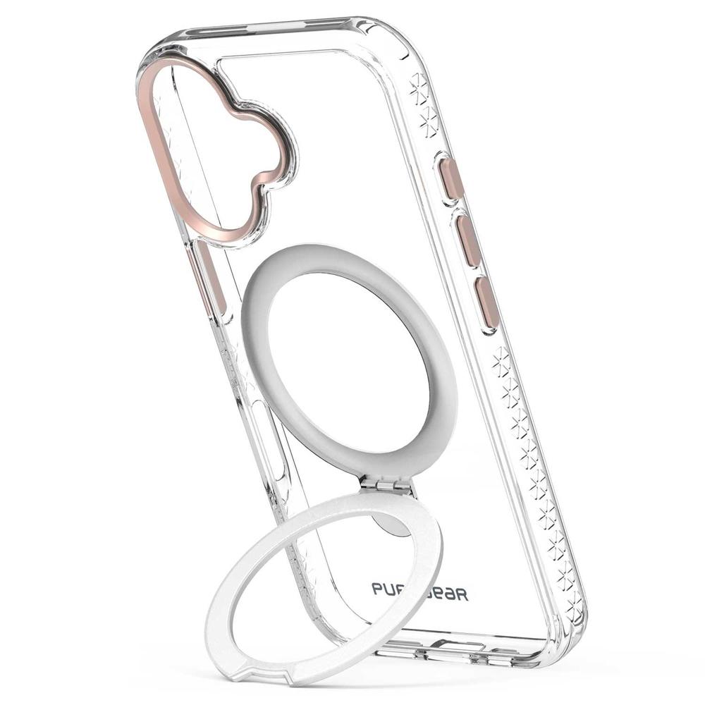 Foto 4 pulgar | . Funda Puregear Slimshell Kik Mag Para Iphone 16 Plus Transp Rosa Compatible Con Magsafe