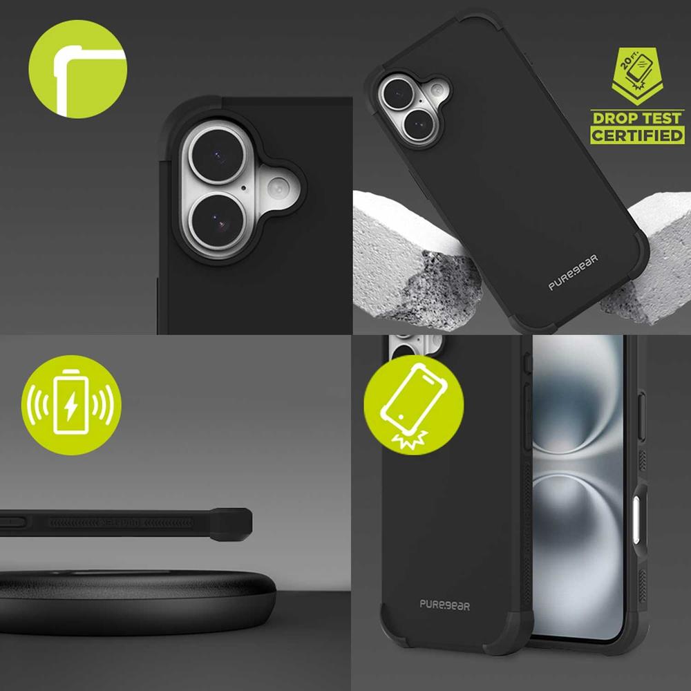 Foto 9 pulgar | . Funda Puregear Dualtek Para Iphone 16 Negra