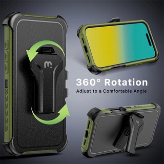 Foto 7 | . Funda Mybat Maverick Magsafe Clip Para Iphone 16 Pro - Verde Con Mica