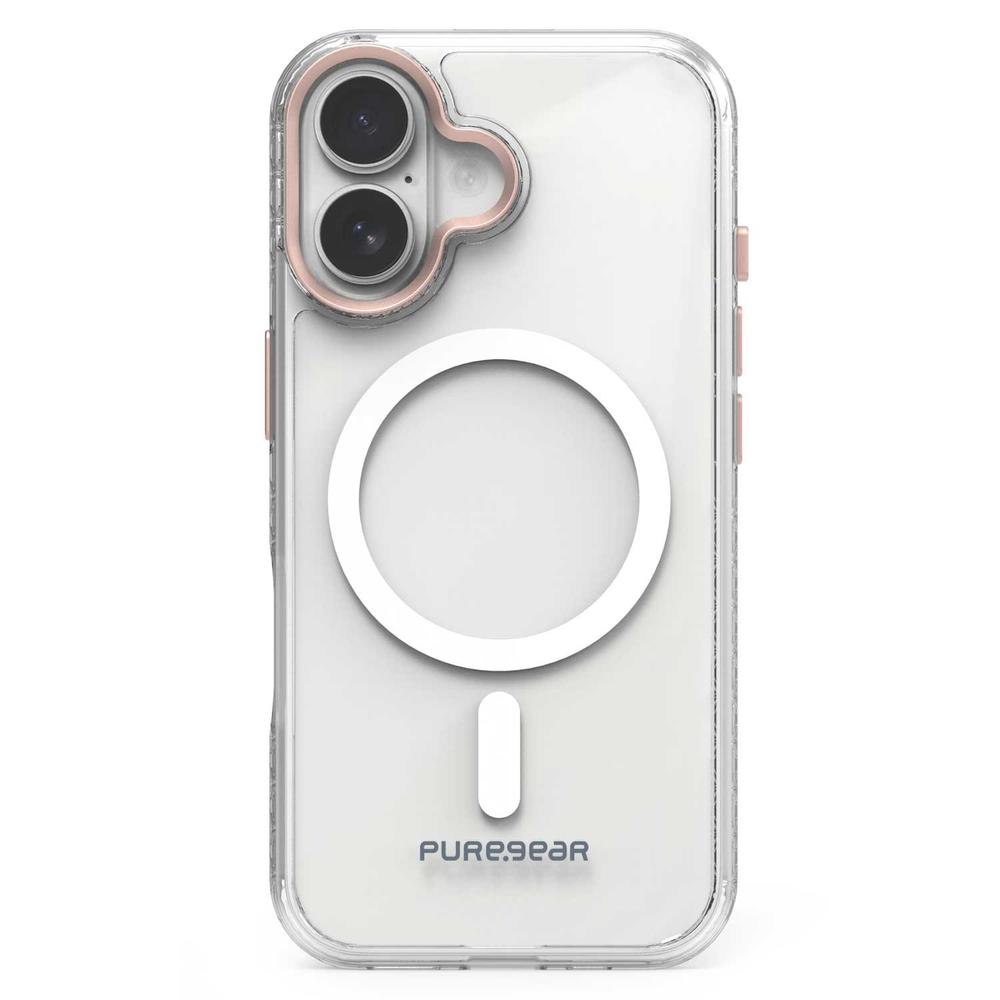 Foto 2 pulgar | . Funda Puregear Slimshell Plus Mag Para Iphone 16 Plus Transp Rosa Compatible Con Magsafe