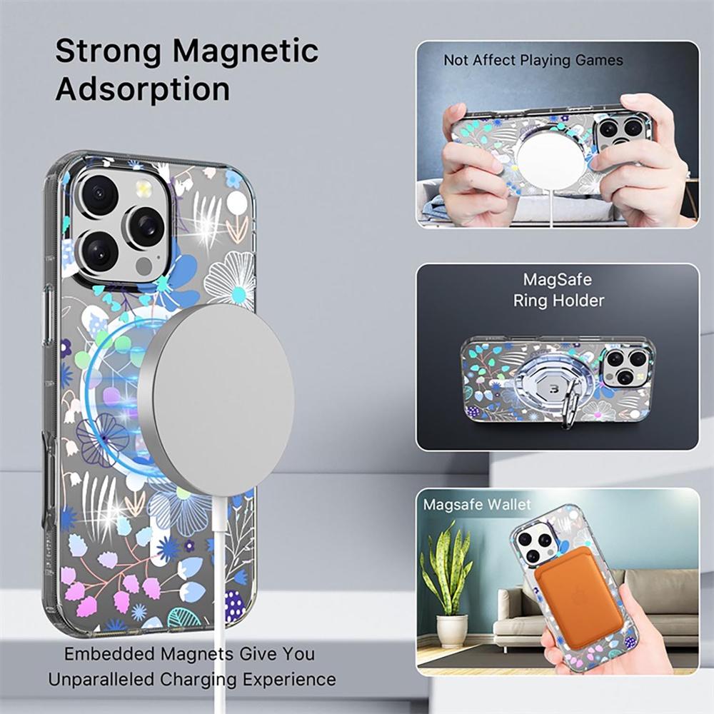 Foto 6 pulgar | . Funda Mybat Mood Con Magsafe Para Iphone 16 Pro - Flores