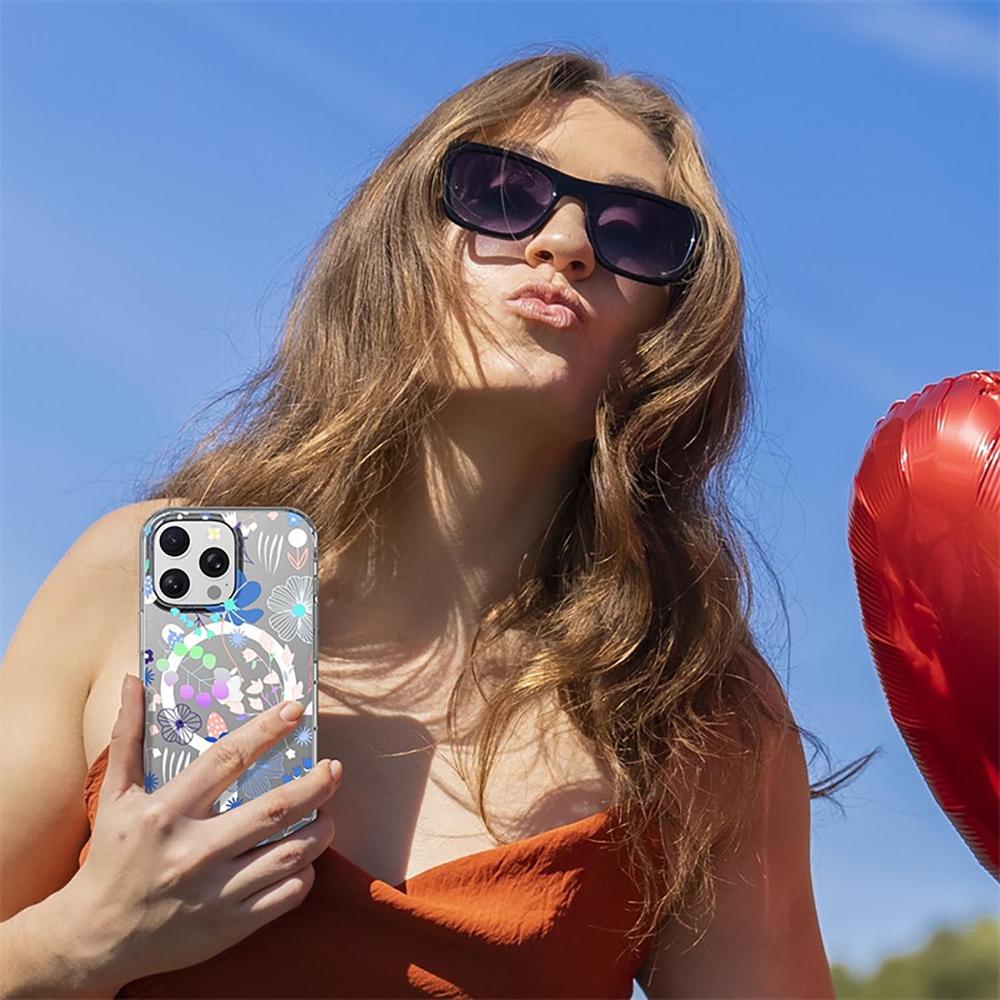 Foto 7 pulgar | . Funda Mybat Mood Con Magsafe Para Iphone 16 Pro - Flores