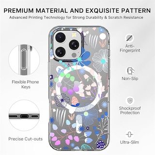 Foto 7 | . Funda Mybat Mood Con Magsafe Para Iphone 16 Pro - Flores