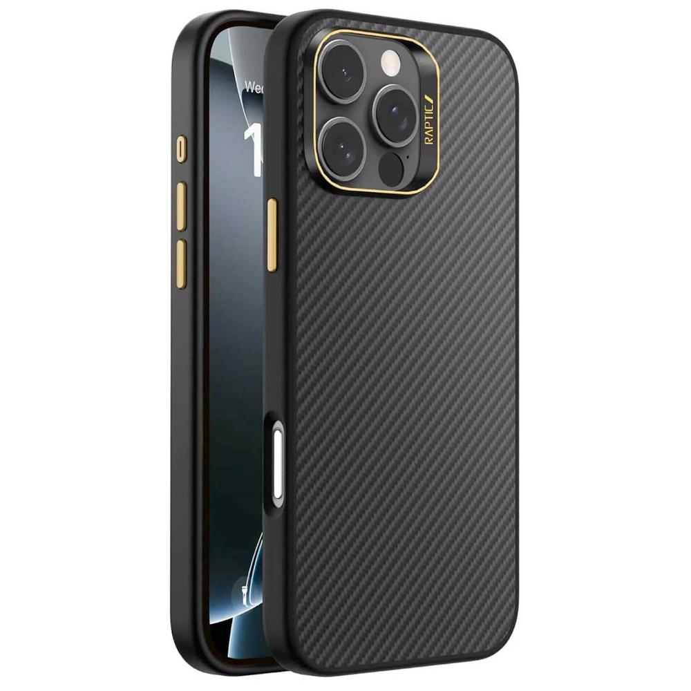 Foto 2 pulgar | . Funda Raptic Aramid Para Iphone 16 Pro Max Negra Compatible Con Magsafe