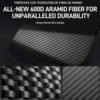 Foto 6 | . Funda Raptic Aramid Para Iphone 16 Pro Max Negra Compatible Con Magsafe