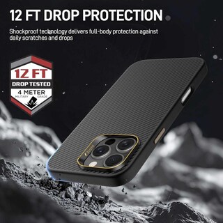 Foto 7 | . Funda Raptic Aramid Para Iphone 16 Pro Max Negra Compatible Con Magsafe