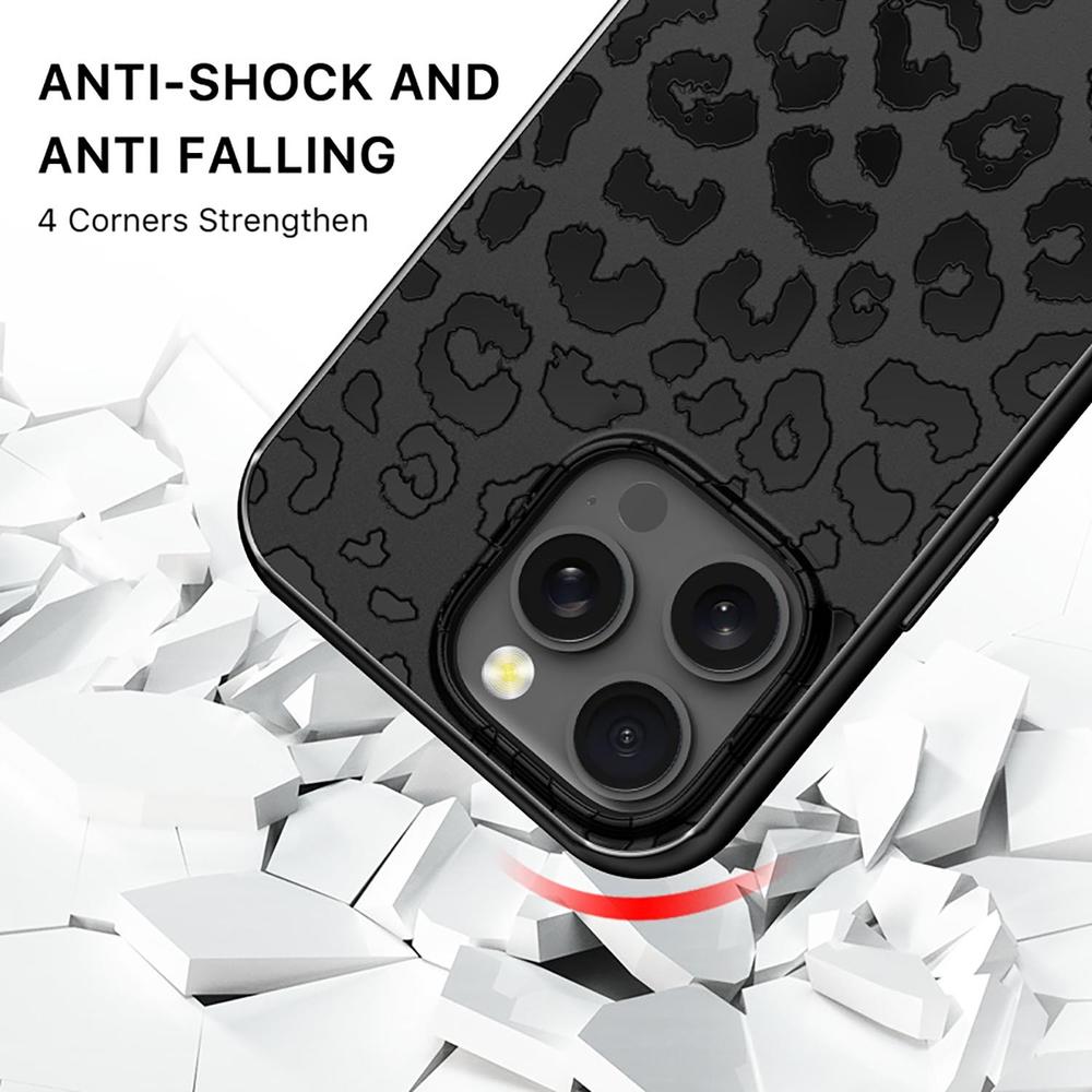 Foto 4 pulgar | . Funda Mybat Mood Con Magsafe Para Iphone 16 Pro Max - Negro Leopardo