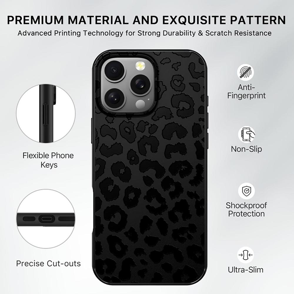 Foto 7 | . Funda Mybat Mood Con Magsafe Para Iphone 16 Pro Max - Negro Leopardo
