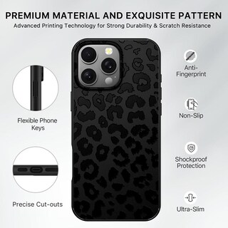 Foto 7 | . Funda Mybat Mood Con Magsafe Para Iphone 16 Pro Max - Negro Leopardo