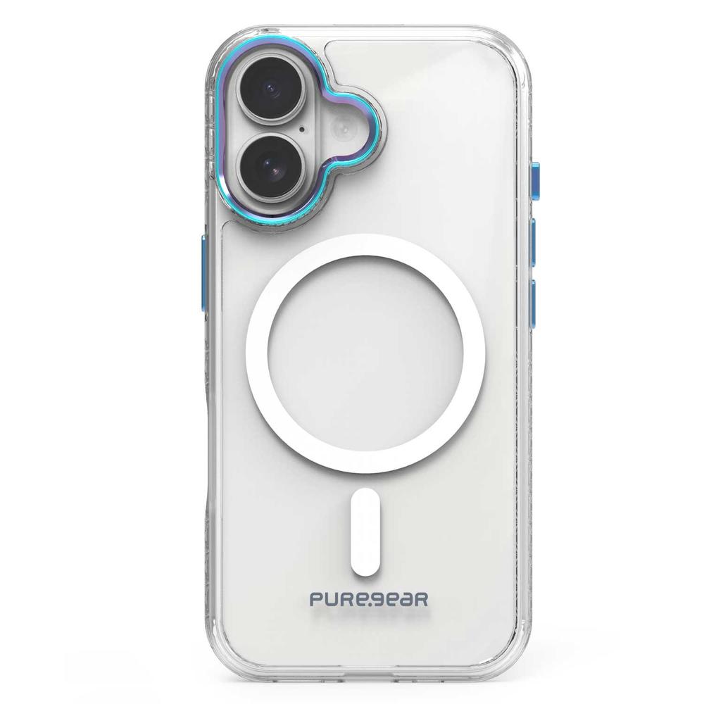 Foto 2 pulgar | . Funda Puregear Slimshell Plus Mag Para Iphone 16 Plus Transp Tornasol Compatible Con Magsafe