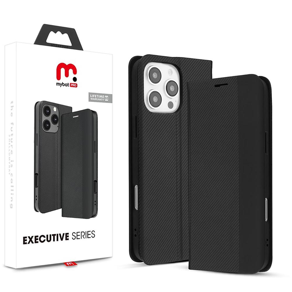 Foto 8 pulgar | . Funda Mybat Cartera Para Iphone 16 Pro Max Negra Wallet Case