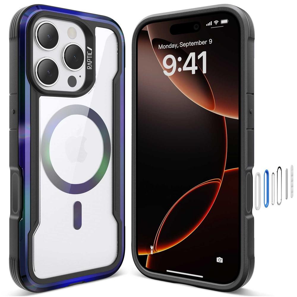 Foto 5 pulgar | . Funda Raptic Shield Para Iphone 16 Pro Onyx Compatible Con Magsafe