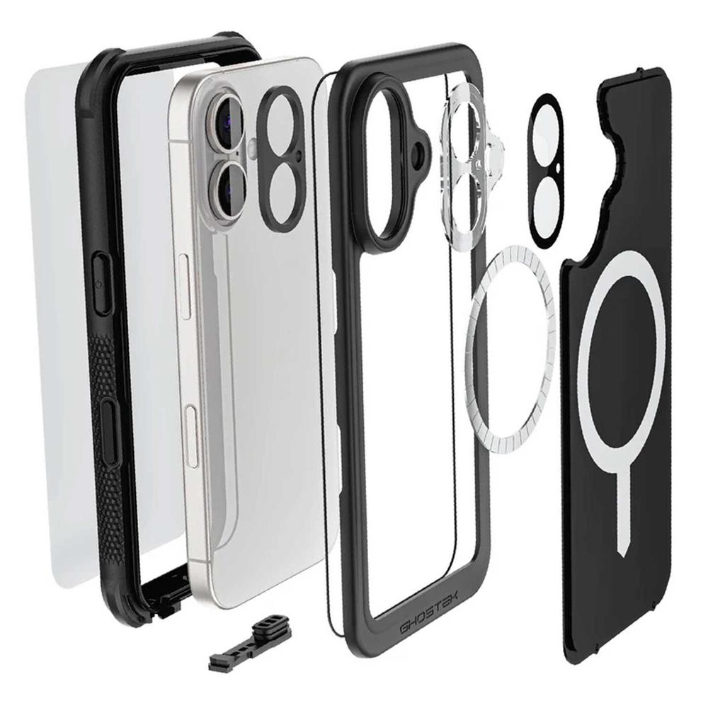 Foto 4 pulgar | . Funda Ghostek Nautical Clip Para Iphone 16 Negra Magsafe Contra Agua