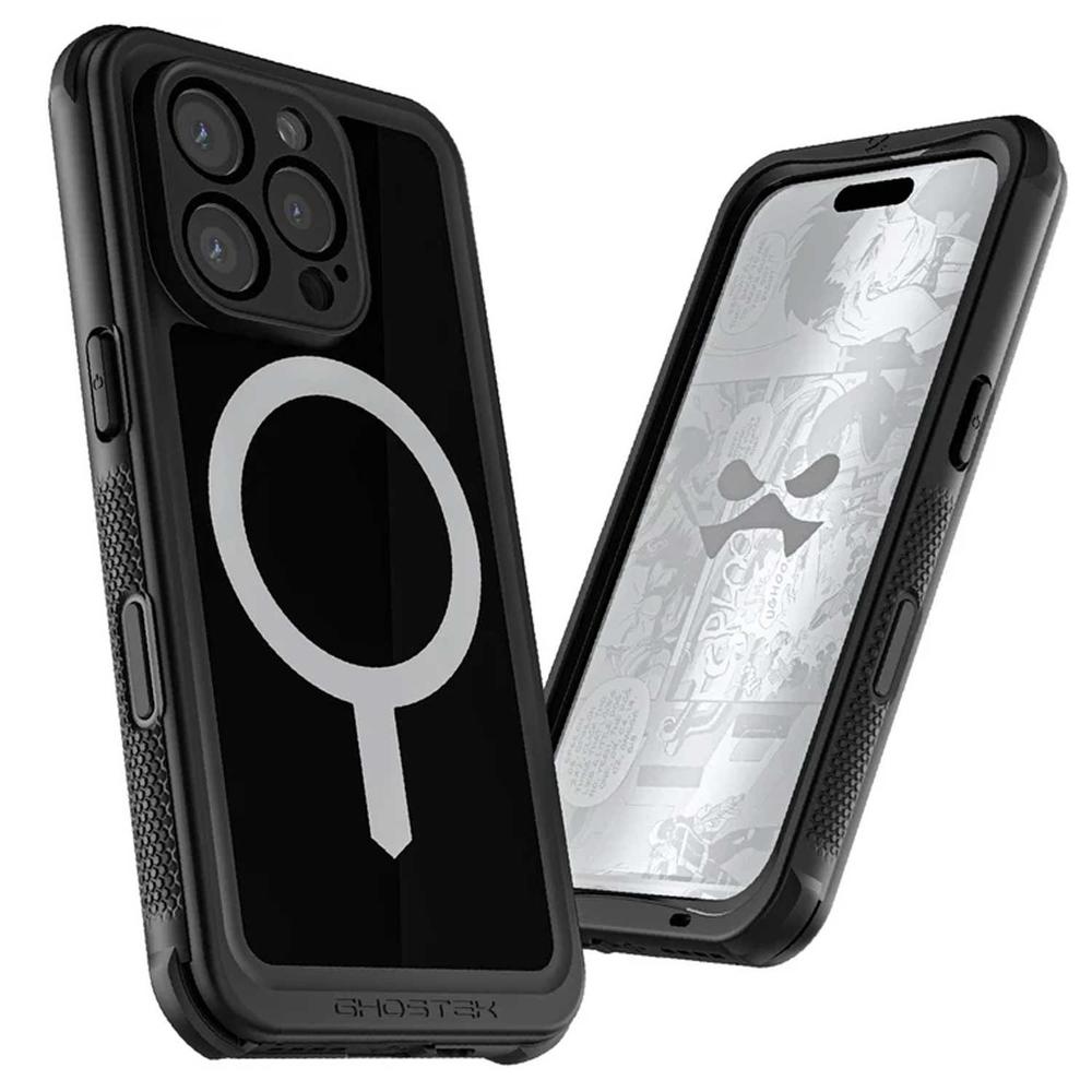 Foto 3 pulgar | . Funda Ghostek Nautical Clip Para Iphone 16 Pro Negra Magsafe Contra Agua