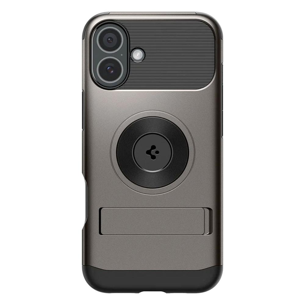 Foto 2 pulgar | . Funda Spigen Slim Armor Magfit Para Iphone 16 Plus Gunmetal