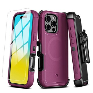 Foto 1 | . Funda Mybat Maverick Magsafe Clip Para Iphone 16 Pro Max - Ciruelo Con Mica