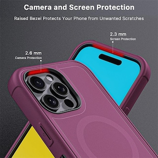 Foto 6 | . Funda Mybat Maverick Magsafe Clip Para Iphone 16 Pro Max - Ciruelo Con Mica